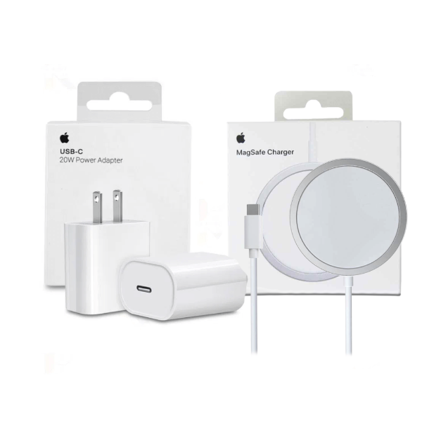 COMBO CABEZAL 20W + CARGADOR MAGSAFE PARA IPHONE