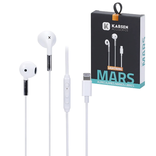 AURICULARES CON CABLE LIGHTNING PARA IPHONE