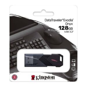 PENDRIVE KINGSTON 128GB 3.2 DATATRAVELER EXODIA ONYX