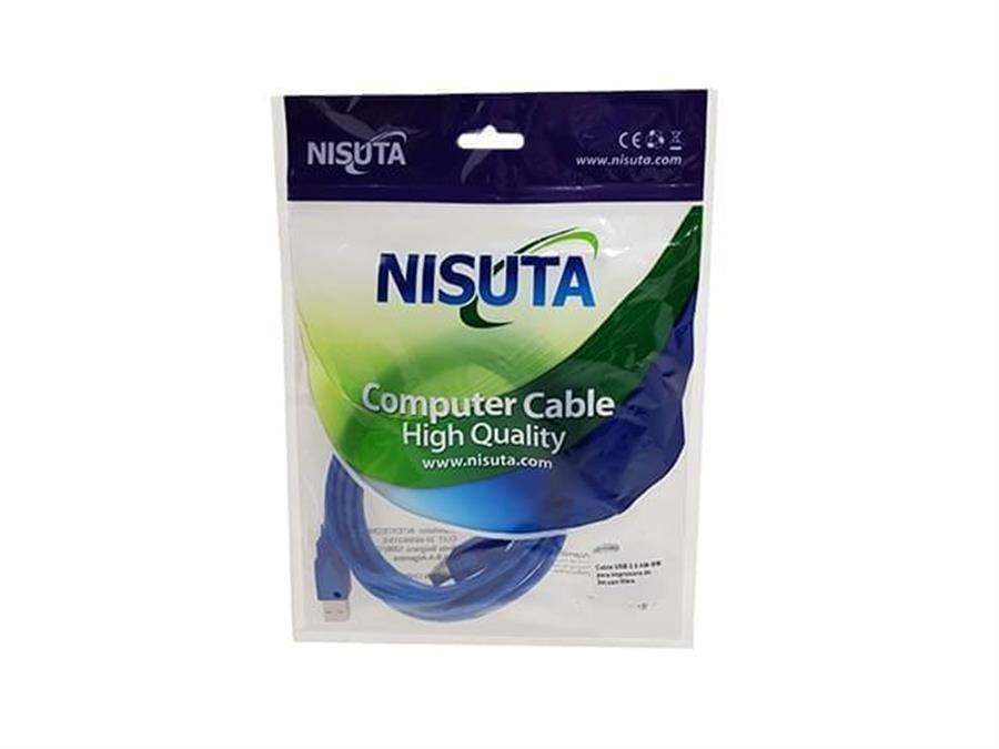 CABLE USB 2.0 PARA IMPRESORA 1.8M NISUTA - Imagen 2