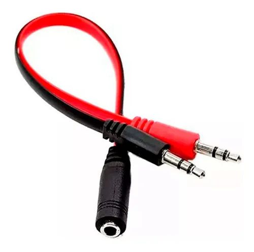 ADAPTADOR DE AUDIO NOGA JACK 3.5MM DOBLE SALIDA