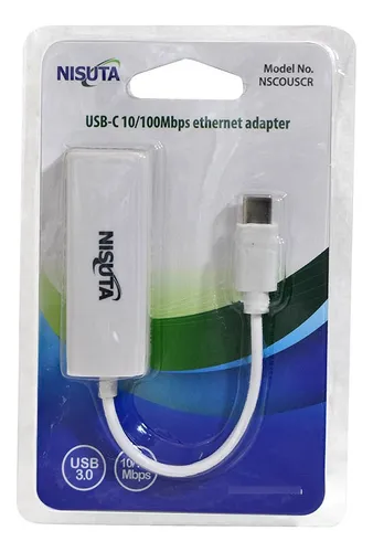 ADAPTADOR DE RED USB-C 3.0 A RJ45 10/100MBPS NISUTA - Imagen 2